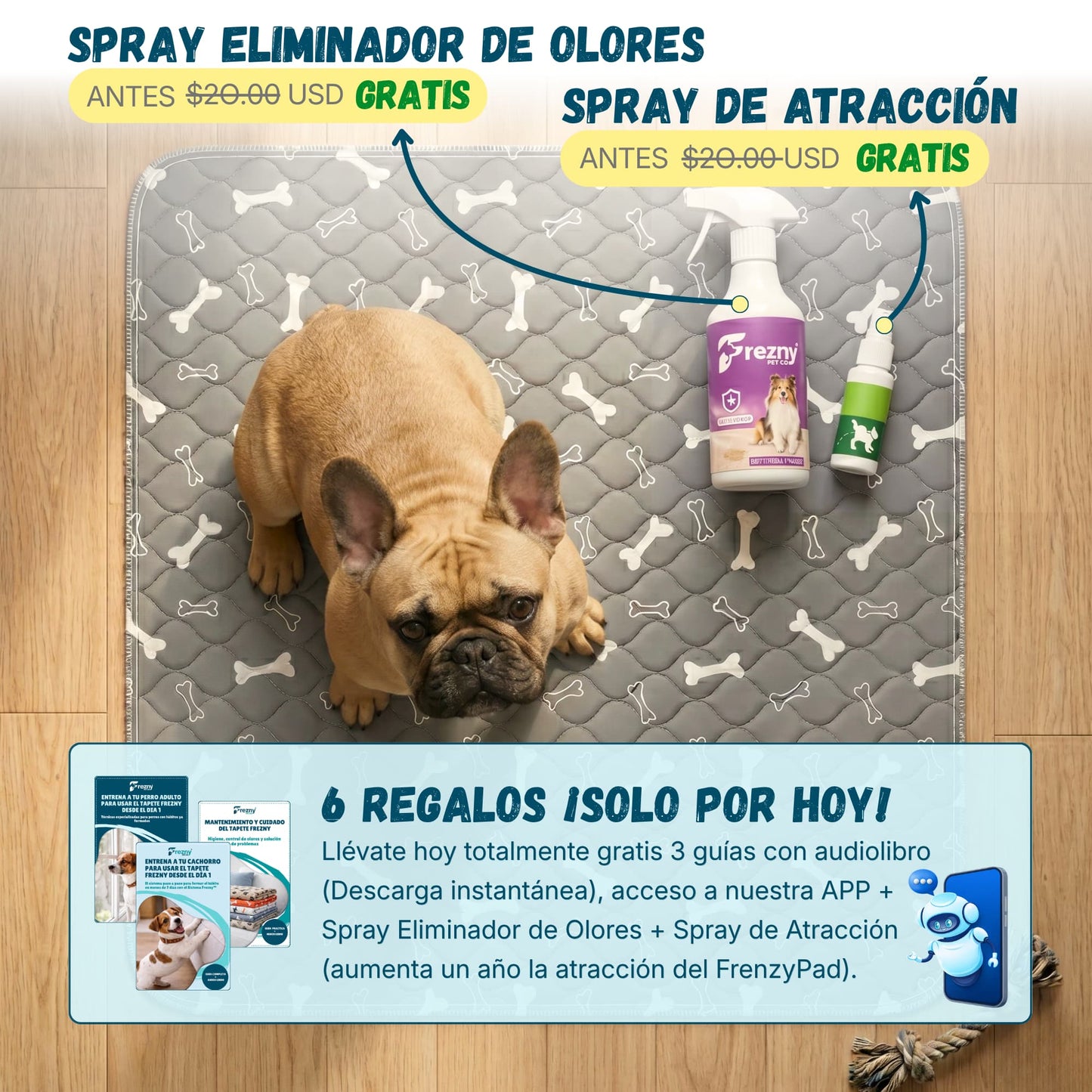 FreznyPad™ - El Último Tapete Que Tu Perro Va A Usar